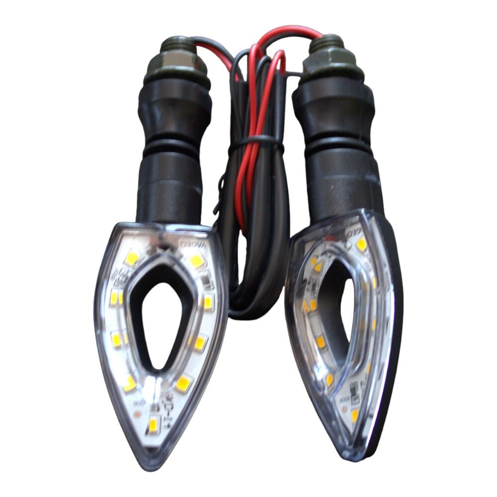 SİNYAL LED DELİKLİ SİYAH (SARI IŞIK) #100138