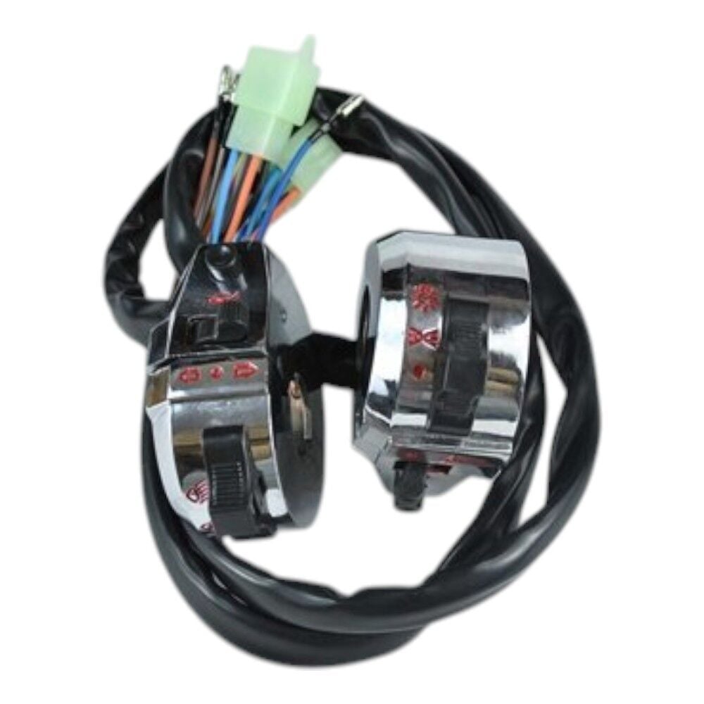MONDIAL AGK- CG 125 KUMANDA KÜTÜĞÜ KOMPLE SAĞ VE SOL NİKEL #Ç31001