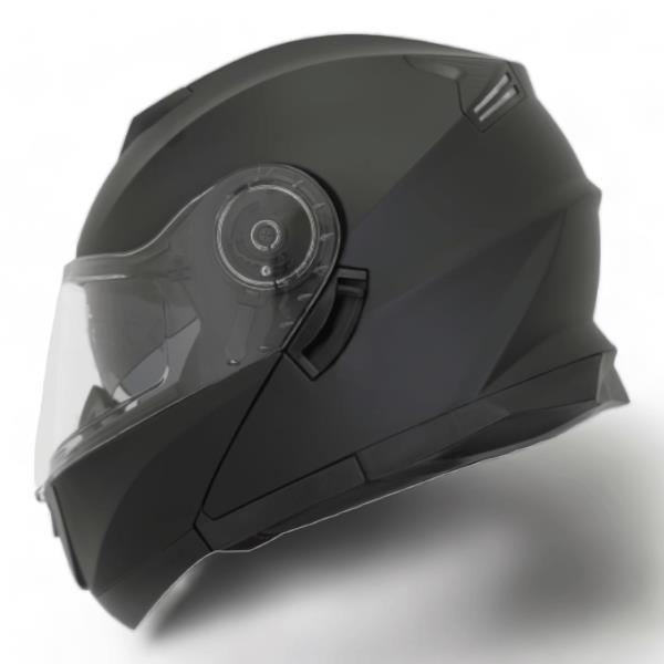 BLACKLION - ÇENE AÇILIR VİZÖRLÜ KASK [LION-160E] [MAT SİYAH] [S] #57876