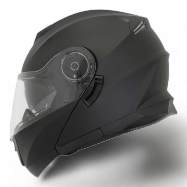 BLACKLION - ÇENE AÇILIR VİZÖRLÜ KASK [LION-160E] [MAT SİYAH] [XL] #57879