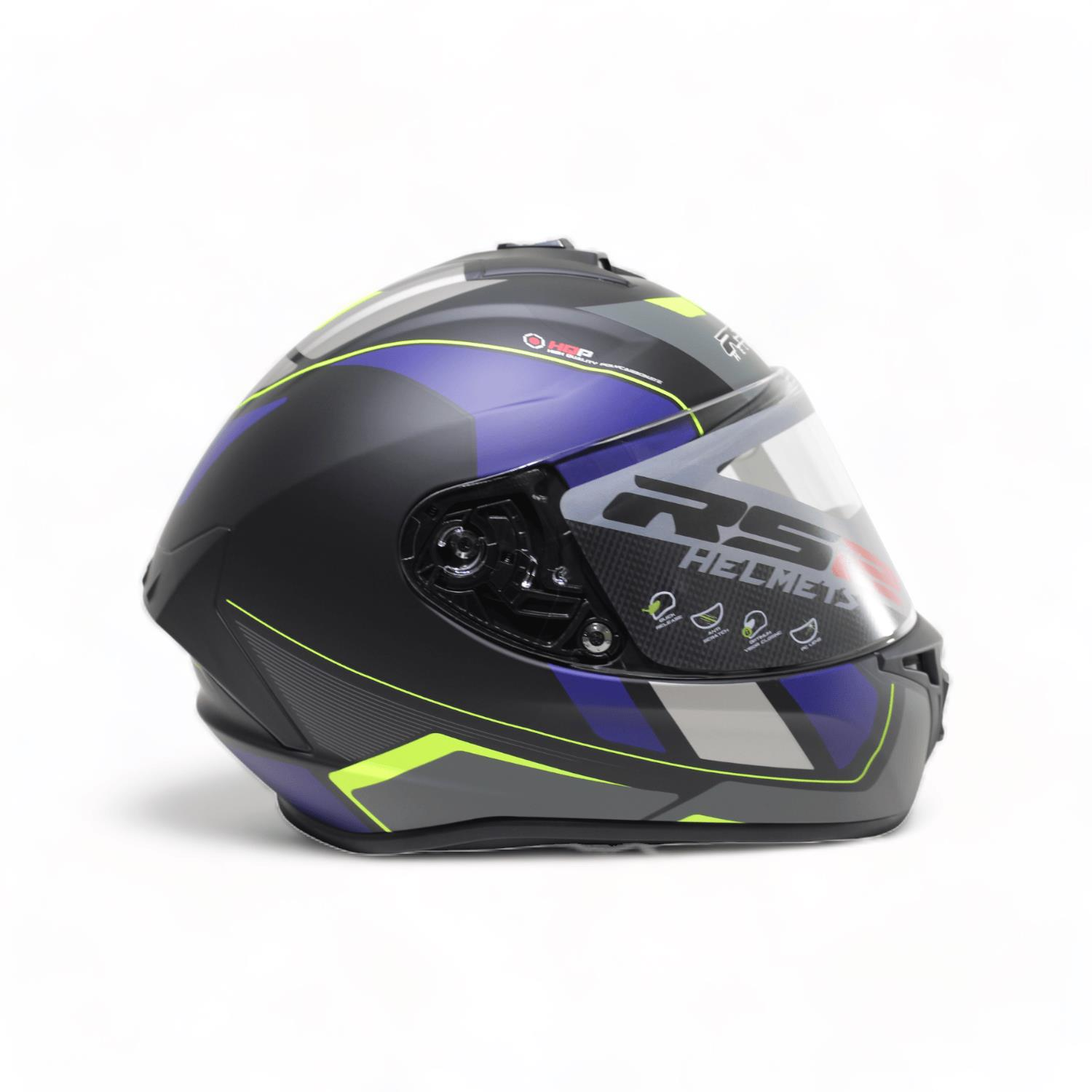 RS2 KAPALI KASK (SİYAH - GRİ - LACİVERT) 32011/9 [XL]