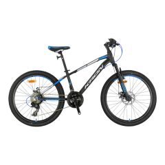 KRON XC 75 - 24'' MTB - 13' -21 Vites - M.DISC - Mat Siyah-Gri/Mavi #KRN25-045