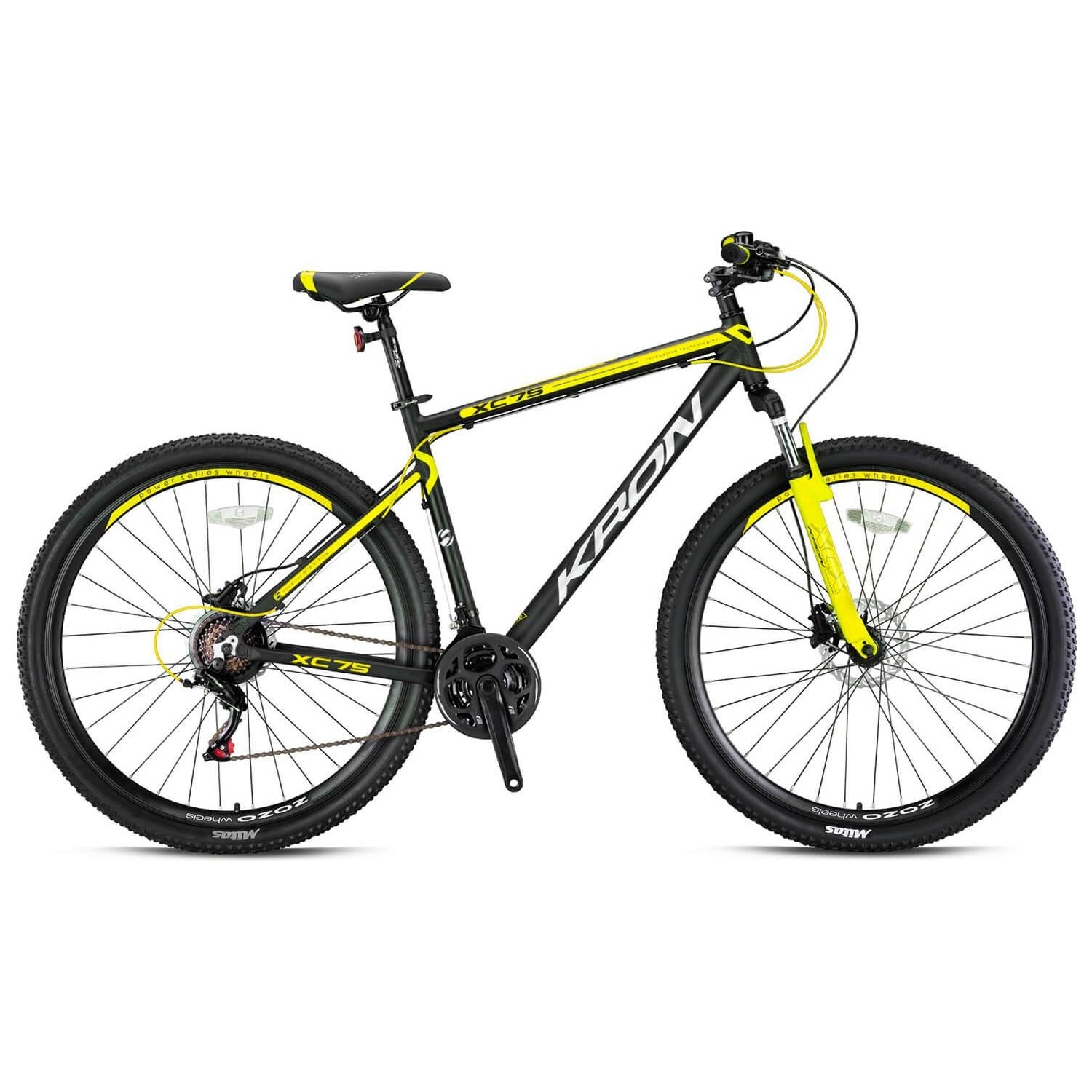 XC75-26 MTB-17-21 VİTES-V.B.-MAT SİYAH-GRİ/AÇIK SARI #KRN22-080