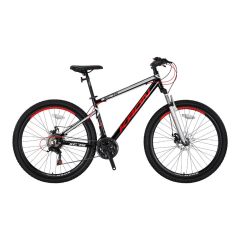 XC75-26 MTB-17-21 VİTES-V.B.-PARLAK SİYAH-KIRMIZI/GRİ #KRN22-082