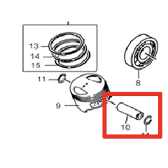LIFAN LF200-16C PISTON PIMI #AT0910