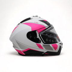 RS2 KAPALI KASK (BEYAZ - PEMBE - SİYAH) 32011/5 [M]