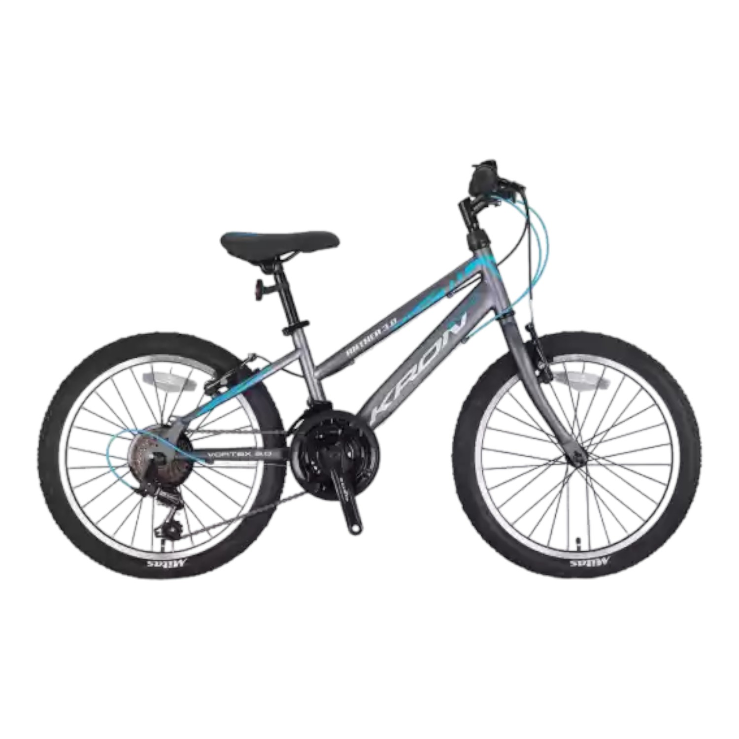 KRON ANTHEA 3.0 - 20'' MTB Lady - 11' - 21 Vites - V.B. - Mat Füme-Koyu Turkuaz/Gri #KRN21-532