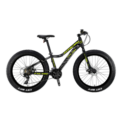 FXC 500 - 24'' MTB - 13'' - 21 Vites - M.DISC - Mat Siyah-Neon Sarı/Gri #KRN21-584