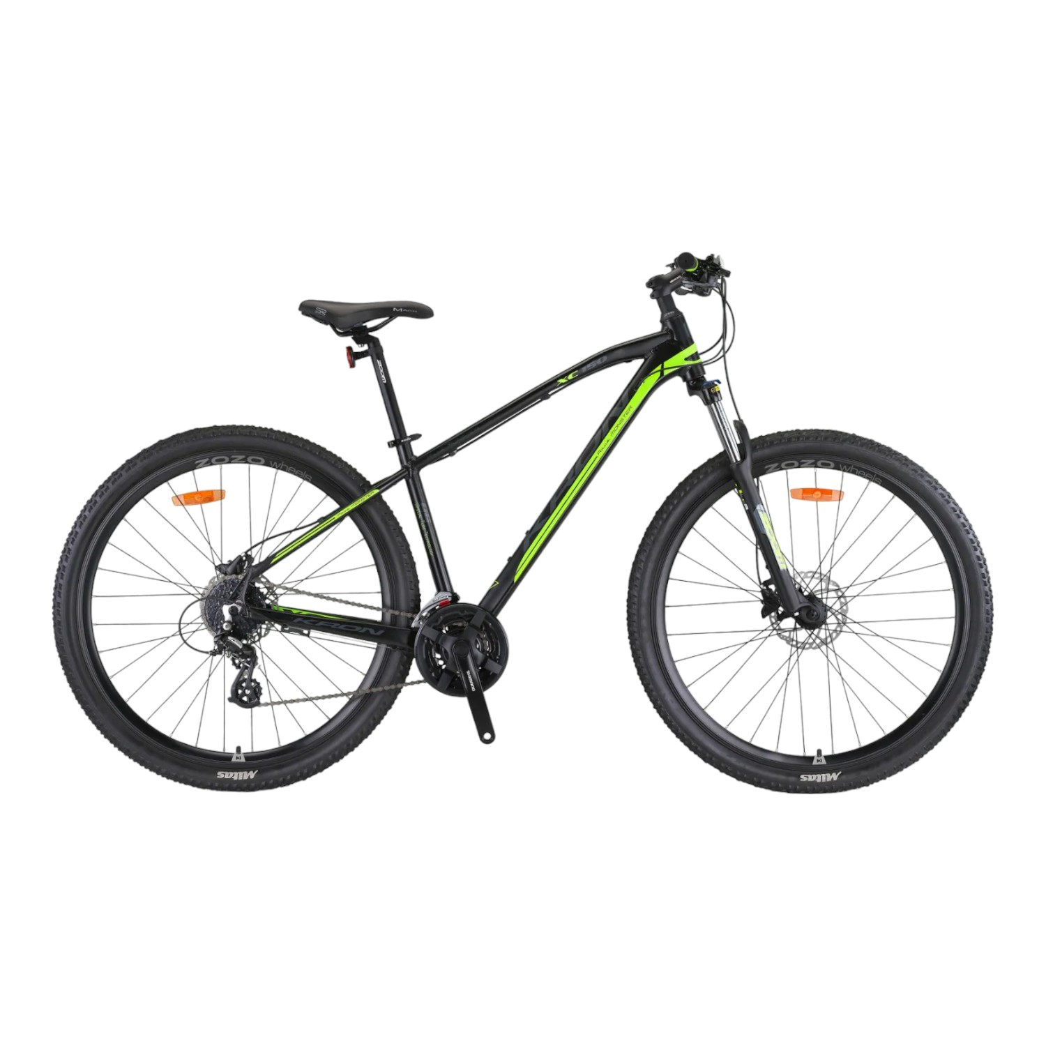 KRON XC 150 - 27.5'' MTB - 19' - 24 Vites - H.DISC - Mat Siyah-Neon Sarı/Füme #KRN23-228