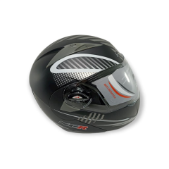 NCR MATT BLACK MONSTER 2 ÇENE AÇILIR KASK [L]