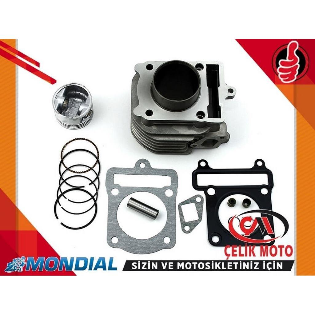 MONDIAL SILINDIR KOMPLE (125CC) (13P-51.5X71.4) #SARAI.SLNKMP.058