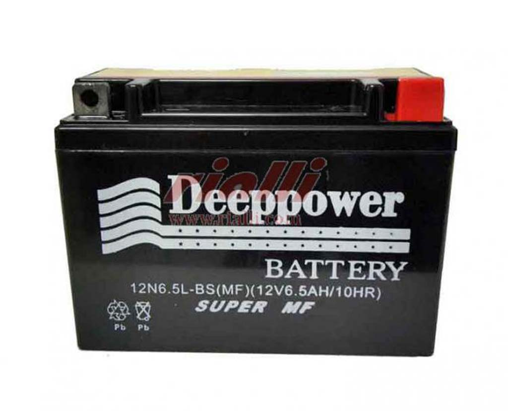 12N6.5L-BS DEEPPOWER CG125 CG150  MOTOSİKLET AKÜSÜ #102120065