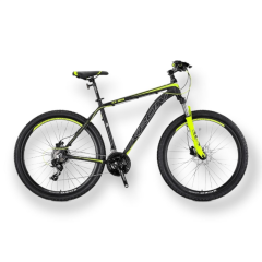 KRON XC 100 - 26'' MTB - 17' - 21 Vites - H.DISC - Mat Siyah-Gri/Neon Sarı #KRN22-233