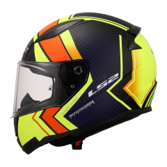 LS2 RAPID 2 EXTRA MAT NEON SARI-NAVY MAVİ KASK  [L]