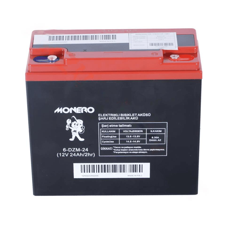 12V-20-24 AMPER [DİK] [180*78*170 mm] E-BIKE AKÜ MONERO - #60075P
