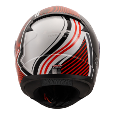 LS2 RAPID 2 EXTRA BEYAZ-KIRMIZI KASK [M]
