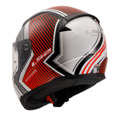 LS2 RAPID 2 EXTRA BEYAZ-KIRMIZI KASK [XXL]