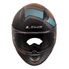 LS2 RAPID 2 EXTRA MAT GRİ-NEON TURUNCU KASK [M]