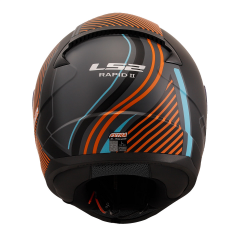 LS2 RAPID 2 EXTRA MAT GRİ-NEON TURUNCU KASK [XXXL]