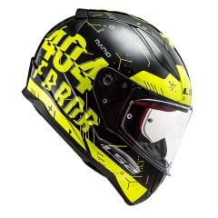 LS2 RAPID PLAYER NEON SARI-SİYAH KASK [XL]