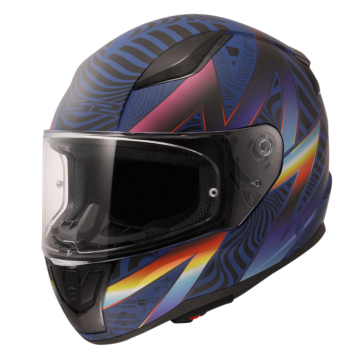 LS2 RAPID 2 OPTIK MAT MAVİ-MOR KASK [XXL]
