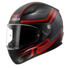 LS2 RAPID DEEPER MAT KIRMIZI-SİYAH KASK [XL]