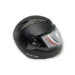 NCR SOLID MATT BLACK ÇENE AÇILIR KASK [XL]