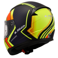 LS2 RAPID 2 EXTRA MAT NEON SARI-NAVY MAVİ KASK  [M]