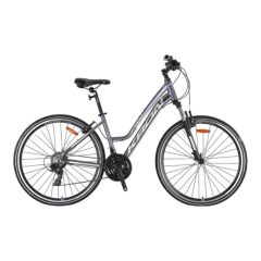 KRON TX 100 - 28'' TREKKING LADY - 15' - 21 VİTES - V.B. - MAT BEJ GRİ-TURUNCU/FÜME #KRN21-648
