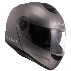 LS2 STROBE 2 MAT TITANIUM KASK [L]