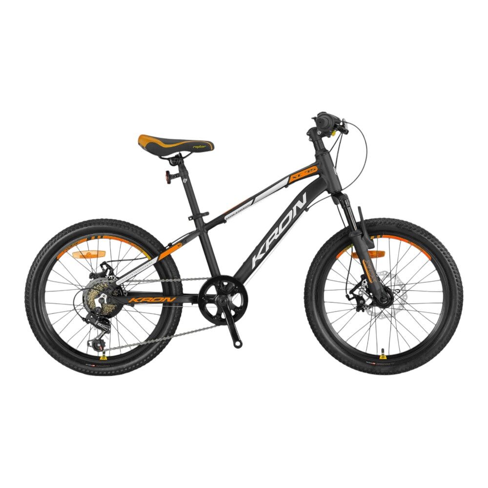 KRON XC 75 - 20'' MTB - 11' - 7 Vites - M.Disc - Mat Siyah-Gri/Neon Turuncu #KRN25-034