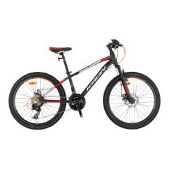 KRON XC 75 - 24'' MTB - 13' -21 Vites - V.B - Mat Siyah-Gri/Kırmızı #KRN25-037