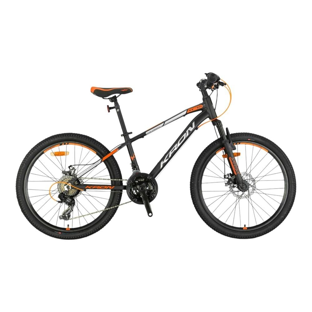 KRON XC 75 - 24'' MTB - 13' -21 Vites - V.B - Mat Siyah-Gri/Neon Turuncu #KRN25-038