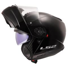 LS2 STROBE 2 SİYAH KASK [XS]