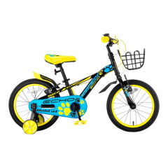 KRON BOBCAT - 16'' - Vitessiz - V.B. - Siyah-Mavi/Açık Sarı #KRN23-083