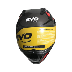 EVO906 ÇENEDEN AÇILIR KASK VİZÖRLÜ PARLAK KIRMIZI - GRİ/SİYAH #KN90601PKGS [S]