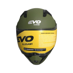 EVO906 ÇENEDEN AÇILIR KASK VİZÖRLÜ MAT YEŞİL #KN90601MY [M]