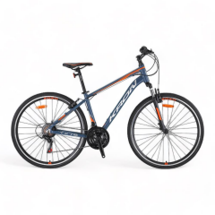 KRON TX 75 - 28'' Trekking - 19' - 21 Vites - V.B. - Mat Gri-Neon Turuncu/Gri #KRN23-278