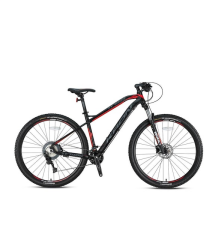 KRON XC 1000 - 27.5'' MTB - 18' - 22 Vites - H.DISC - Mat Siyah-Füme/Kırmızı #KRN21-620