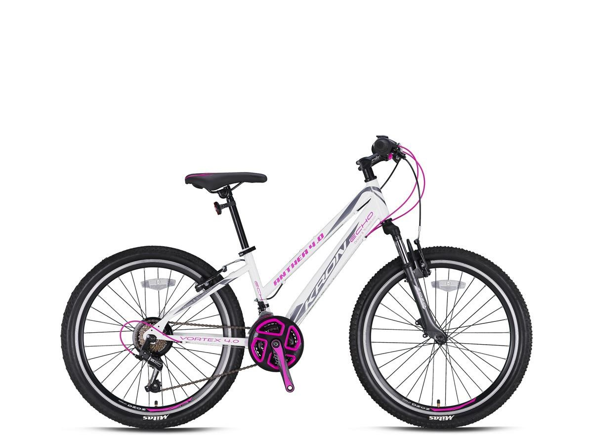 KRON ANTHEA 4.0 - 26'' MTB Lady - 15' - 21 Vites - V.B. - Beyaz-Füme/Çingene Pembesi #KRN21-545