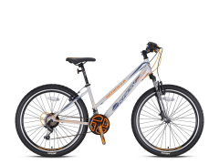 KRON ANTHEA 4.0 - 26'' MTB Lady - 15' - 21 Vites - V.B. - Bej Gri-Koyu Gri/Turuncu #KRN21-546