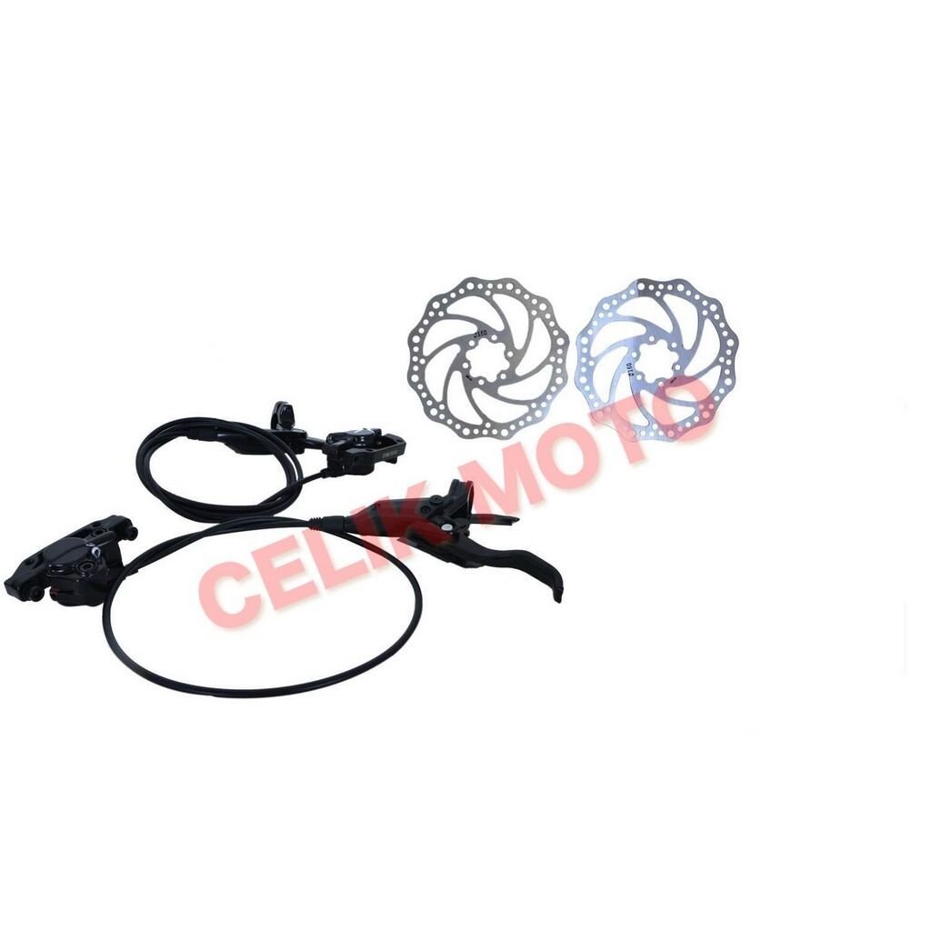 HİDROLİK FREN SETİ ÖN - ARKA [ROTOR 160 - KABLO 80 - 140 cm] RECTUS #11094