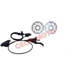 HİDROLİK FREN SETİ ÖN - ARKA [ROTOR 160 - KABLO 80 - 140 cm] RECTUS #11094