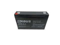 ORBUS 6V 7Ah KURU BAKIMSIZ AKÜ (OYUNCAK JEEP VB) #ORB 6-7