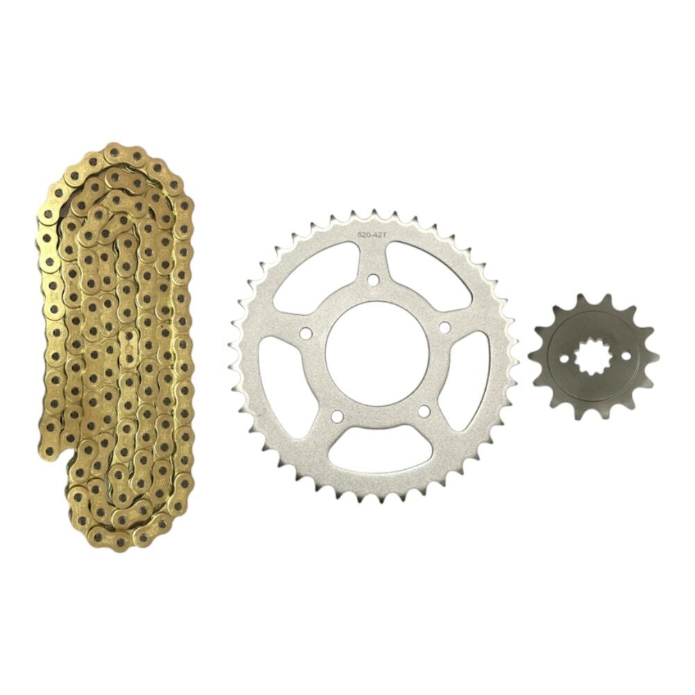 ZİNCİR DİŞLİ SET ORİNGLİ 120L-14T-42T CFMOTO SR250 #GMS-CF0050
