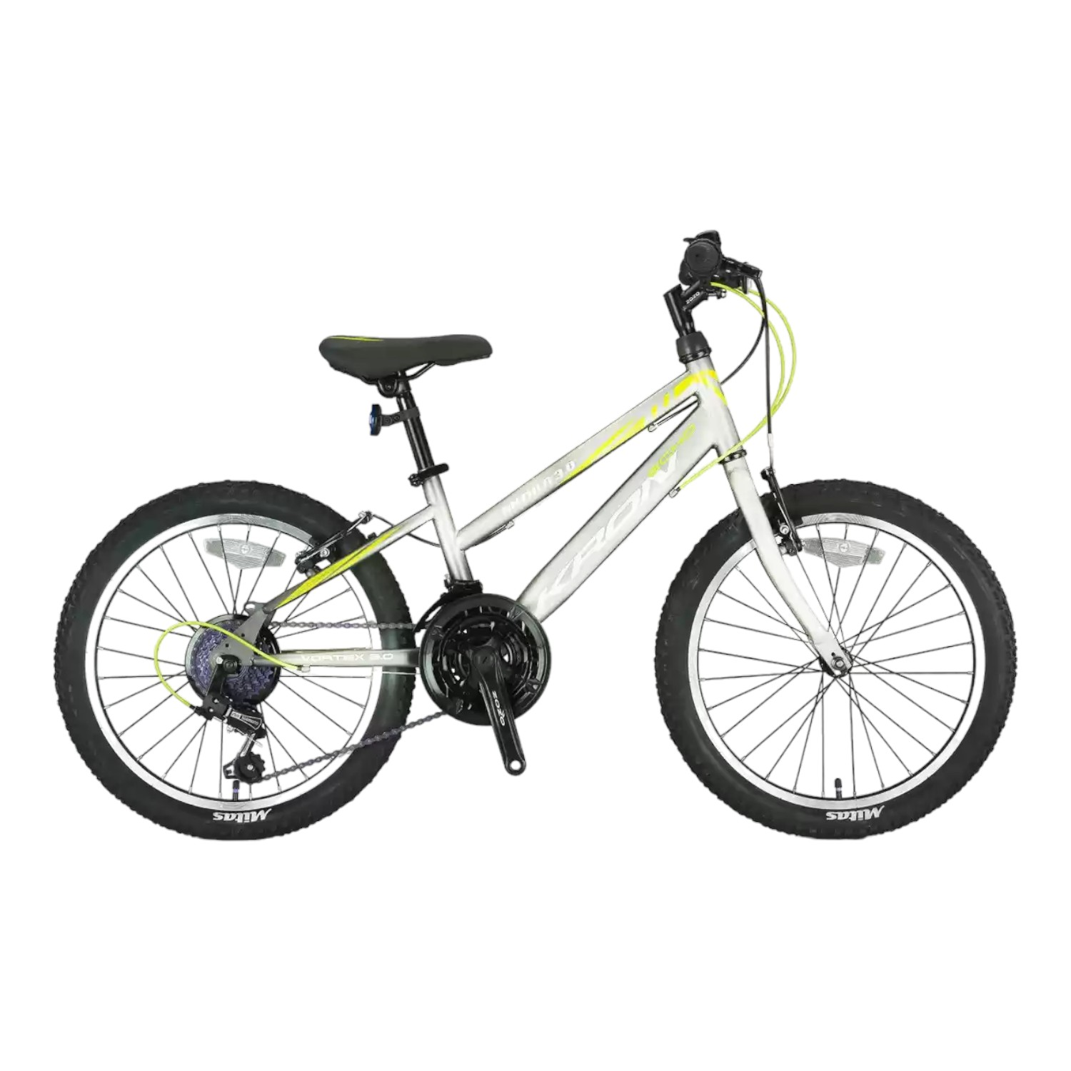 KRON ANTHEA 3.0 - 20'' MTB Lady - 11' - 21 Vites - V.B. - Mat Gri-Açık Sarı/Siyah #KRN21-531