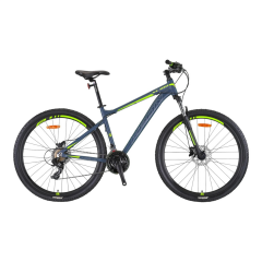 KRON XC 100 - 27.5'' MTB - 19' - 21 Vites - H.DISC - Mat Gri-Gri/Neon Sarı #KRN23-210