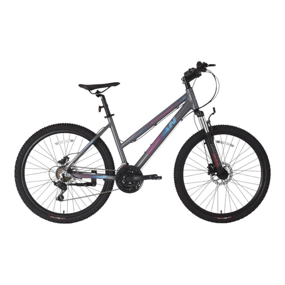 ATHENA HD-24 Ürün Rengi: METALİK GRİ Kadro: 19'' - 48 CM Vites: 3x7 VİTES Tekerlek: 27,5''