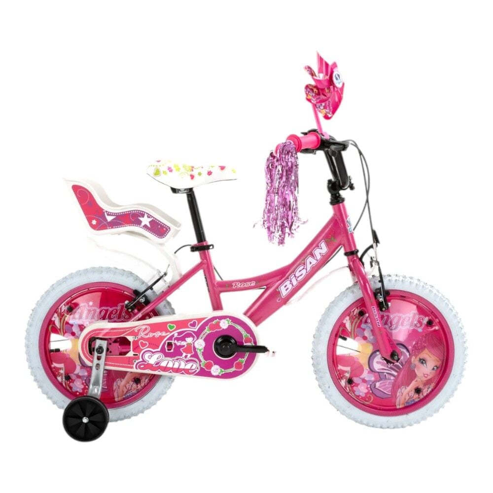 ROSE-23 Ürün Rengi: METALİK PEMBE Kadro: 10''-26 CM Vites: 1x1 VİTES Tekerlek: 16''