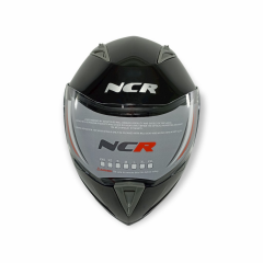 NCR SOLID SHINNING BLACK ÇENE AÇILIR KASK [M]